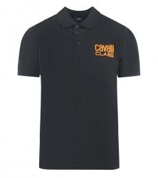 Cavalli Class Black Regular Fit Polo