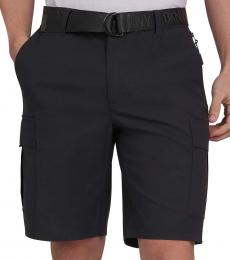 DKNY Black Tech Cargo Shorts