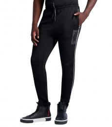 Karl Lagerfeld Black Slim Fit Track Pants