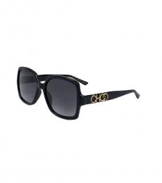 Jimmy Choo Black Cat-Eye Sunglasses