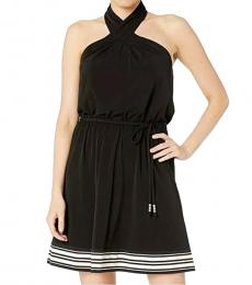 Michael Kors Black Halter Neck Dress