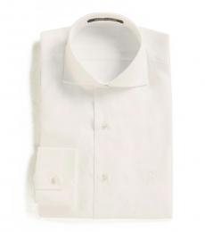 Roberto Cavalli White Slim Fit Classic Dress Shirt