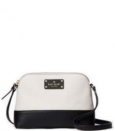 Kate Spade Black White Bay Street Hanna Small Crossbody