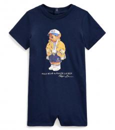 Ralph Lauren Baby Boys Newport Navy CP-93 Bear Shortall