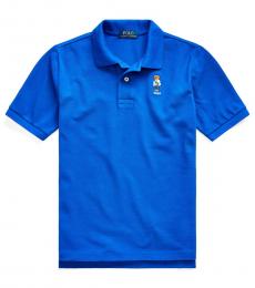 Ralph Lauren Boys Pacific Royal Fanny Pack Bear Mesh Polo
