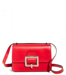 Bally Red Janelle Small Crossbody Bag