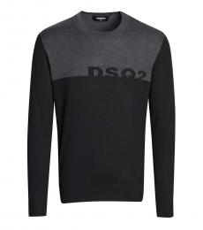 Black Logo Knitted Sweater