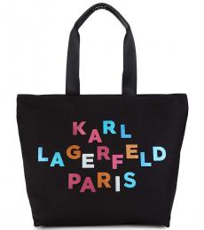 Karl Lagerfeld Black Kristen Large Tote