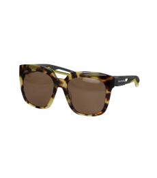Balenciaga Brown Square Sunglasses