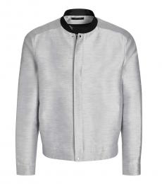 Emporio Armani Light Grey Back Print Jacket