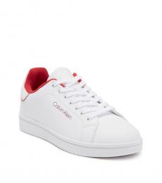 Calvin Klein White Red Lolen Sneakers