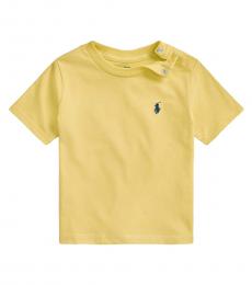 Ralph Lauren Baby Boys Yellow Crewneck T-Shirt