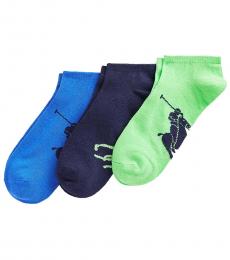Multicolor Player Sole Athletic 3 Pack Socks
