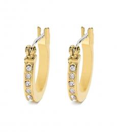 Golden Pave Signature Huggie Earrings