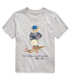 Little Boys Andover Heather Polo Bear T-Shirt
