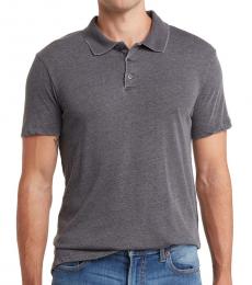 Lucky Brand Black Slim Fit Polo