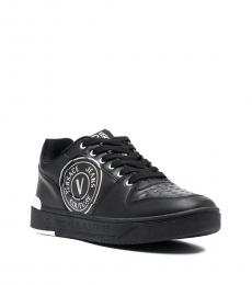 Versace Jeans Couture Black Lace Up Sneakers