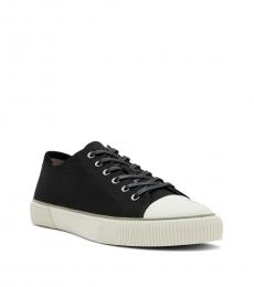 AllSaints Black Dillon Low Top Sneakers