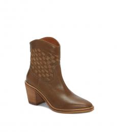 Lucky Brand Brown Almond Toe Boots