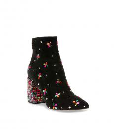 Betsey Johnson Black Rhinestone Boots