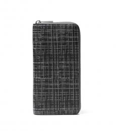 Michael Kors Black Harrison Zip Aound Wallet