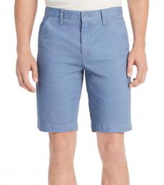 Calvin Klein Country Blue Twill Flat Front Shorts