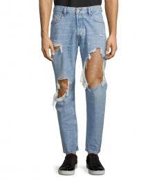 Diesel Denim Mharky Distressed Slim Skinny-Fit Jeans