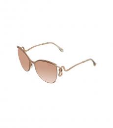 Roberto Cavalli Light Bronze Cat Eye Sunglasses