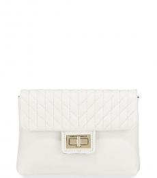 Karl Lagerfeld White Agyness Quilted Belt Bag