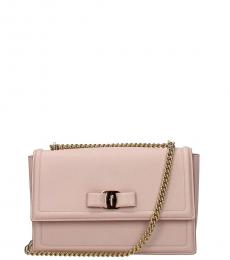 Salvatore Ferragamo Pink Ginny Medium Shoulder Bag