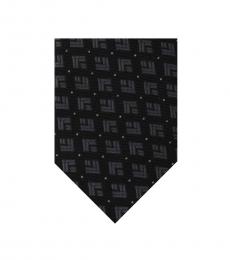 Black Printed Wide Tie