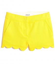 J.Crew Little Girls Bright Lemon Scalloped Hem Short