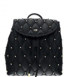 Black Studded Small Backpack