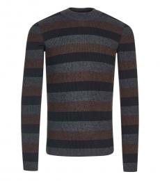 Dark Grey Striped Sweater