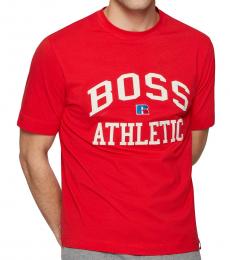 Red Russell Athletic Relaxed-Fit T-Shirt