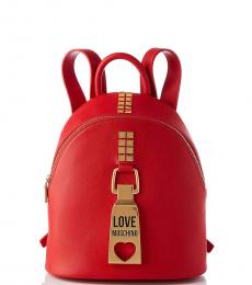Red Logo Small Backpack