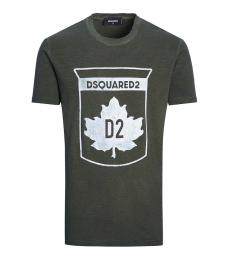 Dsquared2 Taupe Front Logo T-Shirt