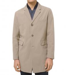 Michael Kors Light Brown Cotton Blend Coat