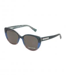 Marc Jacobs Grey Blue Butterfly Sunglasses