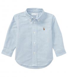 Ralph Lauren Baby Boys Light Blue Oxford Shirt