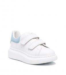 Alexander McQueen Little Boys White Blue Oversized Sneakers