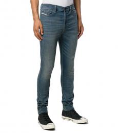 Blue Stone Washed Jogg Jeans