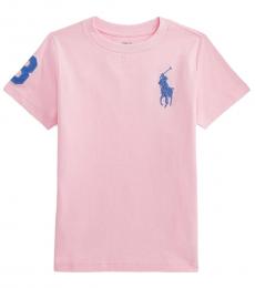 Little Boys Carmel Pink Big Pony T-Shirt