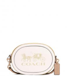 Coach White Horse And Carriage Small Crossbody Bag