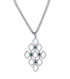 Ralph Lauren Silver Honeycomb Necklace