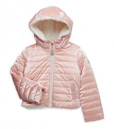 Michael Kors Little Girls Blush Puffer Jacket