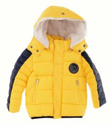 Diesel Baby Boys Yellow Hooded Jacket