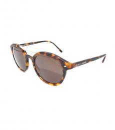Giorgio Armani Matte Tortoise Printed Sunglasses