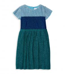 BCBGirls Little Girls Blue Colorblock Pleated Dress