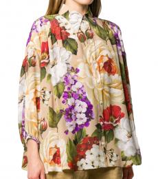 Dolce & Gabbana Multi color Floral Print Shirt